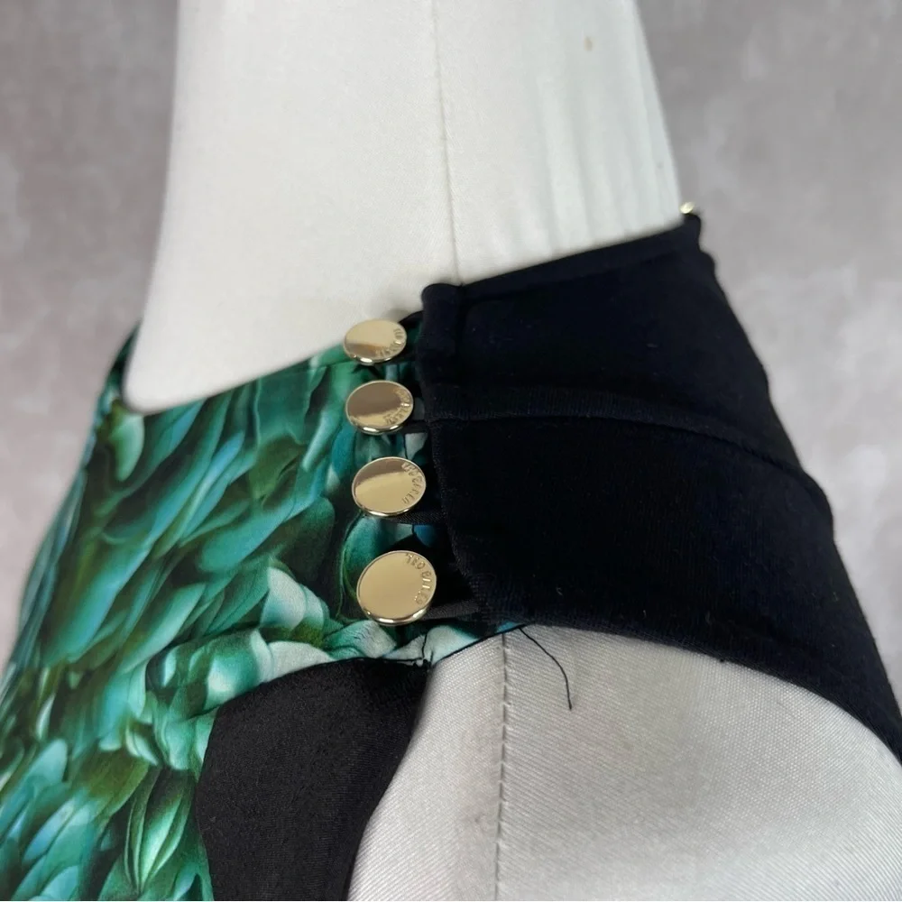 Ted Baker London Patra Rosette Dress In Green Women's Size 0 US 2 - Picture 12 of 13